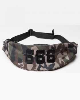 Belt Bag: SUPPORT 81 HELLPORT & 666 | Camouflage - Black